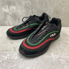 ▽ FILA フィラ レイ ヌバック ローカット スニーカー 26.0cm 黒 ■■ メンズ