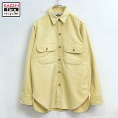 90s USA製 vintage WOOLRICH シャモアクロス 長袖シャツ メンズ 表記Mサイズ