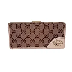 中古】GUCCI グッチ 181593 インターロッキングG 長財布 レディース