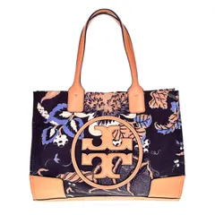 【中古】TORY BURCH トリーバーチ エラ ナイロン トートバッグ ボタニカル 花柄 バッグ レディース メンズ バッグ ブランド
