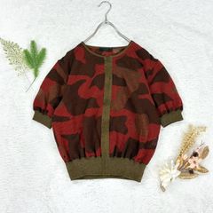 ARTISAN アルチザン 半袖 フルジップ サマーニット ジップニット カモフラ 迷彩柄 レディース 11