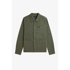 フレッドペリー メンズ アウター ジャケット・ブルゾン シャツ Fred Perry Mens Bedford Cord Overshirt Wrth Green X21 グリーン