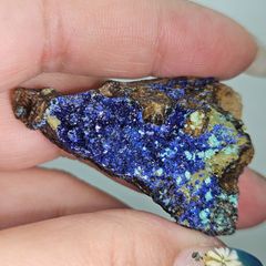 極美色 青緑 クリソコラ×アズライト共生原石 天然石 標本 - メルカリ