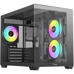 [신품] PC 하드 PC 케이스 Gamma C54 ARGB (블랙) [Gamma-C54-BKD300XX-GL]