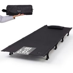 KingCamp コット キャンプ 折りたたみベッド 超軽量 2.45kg 防災 高耐荷重136kg 頑丈 安定 コンパクト収納 | アウトドアベッド 簡易ベッド 旅行 ソロキャンプ バイクキャンプ ハイキング 野外 釣り 車中泊 テント用