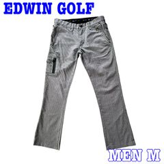 EDWIN GOLF エドウィンゴルフ 千鳥格子柄 多機能 ストレッチ ゴルフパンツ M