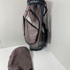 NIKE ナイキ ゴルフ キャディバッグ 9.5インチ 14分割 グレー・ブラウン系/ヘザー カバー付きBBL0701/大5536
