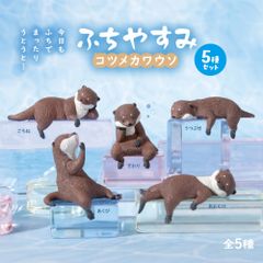 【5種類セット】 エール ガチャ ふちやすみ コツメカワウソ