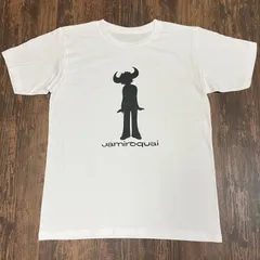 Jamiroquai・ジャミロクワイ・アシッドジャズ・シルエット・Tシャツ・白