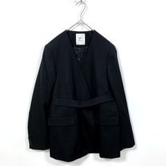 1er プルミエアロンディスモン ブラック ウール オーバーサイズ ロング 