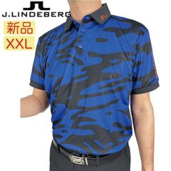 【新品・未使用】XXLサイズ J.リンドバーグ半袖シャツ ポロシャツ 071-21440-099 メンズ 大きなサイズ有 吸水速乾 ストレッチ レギュラーフィット ゴルフウェア J.LINDEBERG