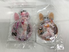 ☆【バニーガーデン2】瑠那&黒音 バニー浮き輪キーホルダー2点セット