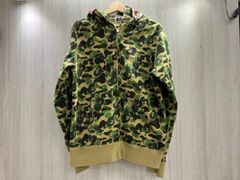 冬 A BATHING APE アベイシングエイプ ジップアップパーカー 001ZDK201008M 迷彩 裏起毛 S 迷彩