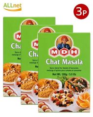 MDH Chat Masala チャットマサラ 100g×3箱 インド料理 スパイス ミックス 調味料 チャートマサラ サラダ フルーツ チャット料理 カレー エスニック料理