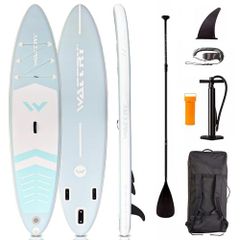 msSUP board SUP board Stand Upright Paddleboard, 320cm long, 76cm wide, 15cm thick, 150kg weight capacity, durable, stable, non-slip, suitable for beginners and two people, for fishing and water sports. (Product code: 37e48ed9)