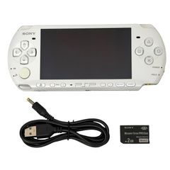 PSP (PlayStation Portable) Value Pack Pearl White (PSP-3000KPW) [Manufacturer Discontinued] Used, Tested and Working, Immediate Shipping 0088