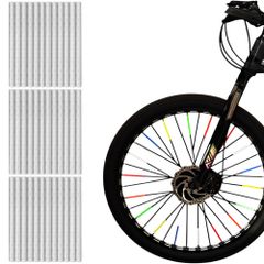 Brand New BOJIDO Bicycle Reflectors, 36-Piece Set, Large Capacity, 360° Reflective, High Visibility at Night and in Bad Weather, Easy Installation, for Bicycles/Road Bikes/Mountain Bikes/Motorcycles (White)