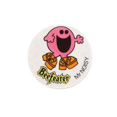 1981 ミスターメン Mr NOISY キャラクター ビンテージ 缶バッジ イギリス・輸入雑貨 レトロ 缶バッチ ピンバッチ Beefeater