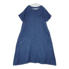 45R インディゴ染め Tシャツ R刺繍 パッチワーク 半袖 ブルー 45R/45rpm インディゴ染め ロゴ パッチワーク 刺繍 コットン 日本製