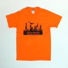 JERZEES ジャージーズ プリント Tシャツ 蛍光オレンジ S 【中古】