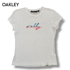 【OAKLEY】Y2K Tシャツ ホワイト 白 ロゴプリント ペルー製