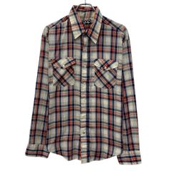 ～80s OLD GAP 長袖 チェックシャツ XL～ アイボリー マルチカラー オールドギャップ ボタン チェック柄 ～80年代 春物 a808-5256