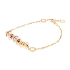 BVLGARI ブルガリ B-zero1エレメントBL/3カラー/約10.3g【205】 ブレスレット K18イエローゴールド K18YG マルチカラー メンズ【中古】