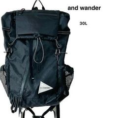 【美品】and wander アンドワンダー ECOPAK 30L backpack　バックパック　エコパック 574-4975191-41　リュック メンズ レディース ユニセックス 撥水 軽量 登山 アウトドア タウンユース