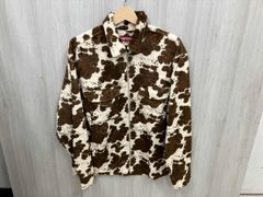 とっち様supreme Faux Fur Zip Up Shirt COW - メルカリ