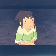 35mm film print, Spirited Away, Studio Ghibli, "Chihiro with a surprised expression," clear block frame, Hayao Miyazaki, released in 2001 (FLM043)