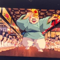 35mm Spirited Away Studio Ghibli Film Strip "The Dancing Bathhouse Employees" Clear Block Frame Hayao Miyazaki Released in 2001 (FLM048)