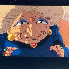 Spirited Away Studio Ghibli 35mm Film "Yubaba" Hayao Miyazaki Clear Block 2001 Release Framed (FLM042)