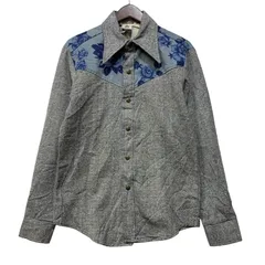 【中古品】 ALFIE アルフィー CALIFORNIA DESIGN SHIRT カリフォルニア デザイン シャツ USA製 長袖 【146-260821-as-02-izu】