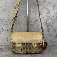 COACH コーチ シグネチャー ショルダー ベージュ フラワー Y2K 袋付き COACH コーチ シグネチャー ショルダー ベージュ フラワー Y2K 袋付き