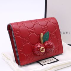 GUCCI グッチ 日本限定 さくらんぼ財布 チェリー ピンク - メルカリ