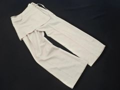 VIS ビス スカート付き タック フレア パンツ sizeS ライトベージュ ■◇ レディース