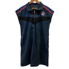 美品 DIESEL ディーゼル D-EMMIE-NE フレンチスリーブ ハーフジップ デニムワンピース S インディゴブルー レディース 古着 中古 USED