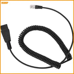 送料無料★RJ9 - QD アダプターケーブル、クイックディスコネクトヘッドセットコイルコード QD ヘッドセット用、A 新着