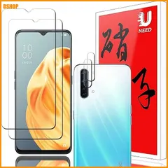 【即納】送料無料★【2+2枚セッ】UNEED OPPO Reno3 A 用のガラスフィルム（2枚）+カメラフィルム（2枚）opp