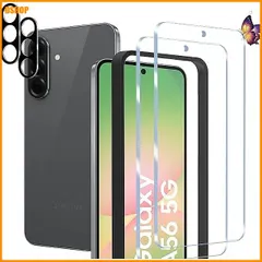 送料無料★【2+2枚セット】Galaxy A56 5G ラスフィルム（2枚）+カメラフィルム（2枚) ギャラクシー A5 アウトレット