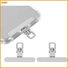 送料無料★2個入り Heptour スマホ ストラップホルダー 極薄0.2mm ステンレス製 360度自由回転 携帯スト｜在庫あり