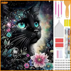 送料無料★Amyaker ダイヤモンドアート キット 四角いビーズ 全面 ダイアモンドビーズ絵画キット 日本語キャンバス アウトレット