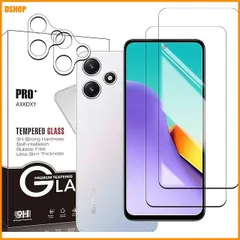 送料無料★【2+2枚セット】Xiaomi Redmi 12 5G 用の ガラスフィルム(2枚) + レンズ保護フィルム  セール