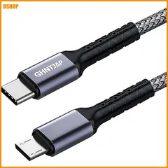 送料無料★Micro USB Type-C ケーブル 2M USB C to Micro USB OTGケーブル マイク アウトレット