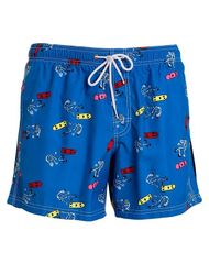 Sundeck Men's Swimwear Half Pants/Shorts SUNDEK Swimwear (Boxer Shorts) Blue Gray