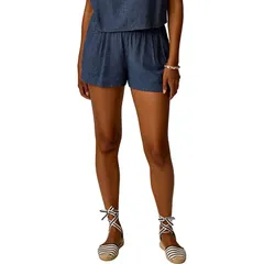 カーブデザイン レディース ボトムス カジュアルパンツ リネン Carve Designs Hellie Linen Short Womens Captain Chambray