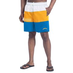 컬 뱅크스 남성 수영복 반바지 반바지 반바지 Mens GIII Sports by Carl Banks Powder BlueGold Los Angeles Charg