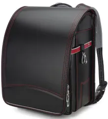 【新品】軽量 ランドセル 男の子 女の子 高級合皮 大容量 自動ロック ブラック 防水仕上げ schoolbag 通学 入学お祝い A4フラットファイル対応 小学生 通学 鋲なしフラップ-ブラック fee295a0