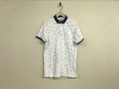 本物トミージーンズTOMMY JEANSトミーヒルフィガーコットンロゴプリント襟デニム半袖ポロシャツメンズサーフアメカジミリタリーワークストリートスケータービジネススーツドレスゴルフスポーツ白ホワイトMインド製