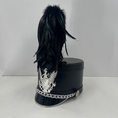 マーチング シェイコ帽子 マーチングバンド 羽付き 専用ケース付き